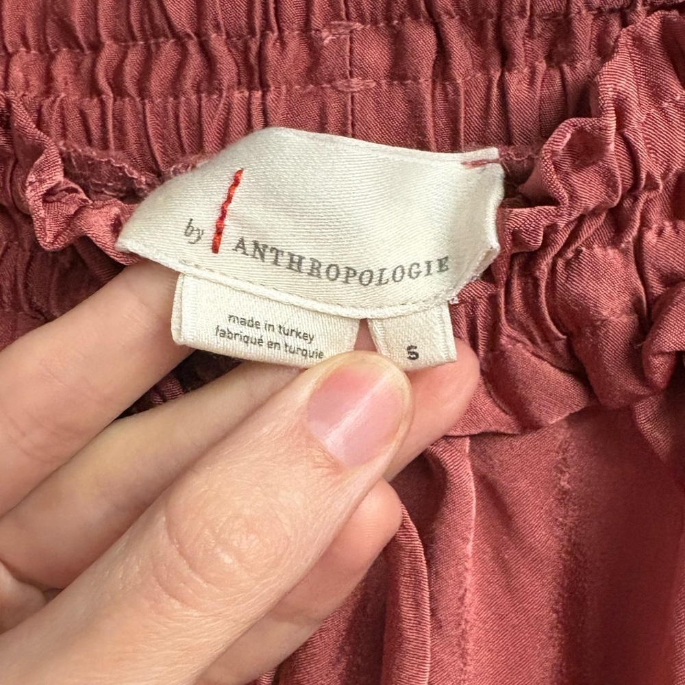 Anthropologie Silky Parachute Midi Skirt Size Small - Picture 3 of 4